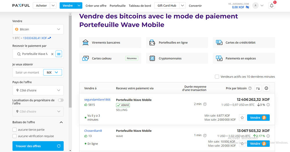 avis Paxful transactions wave